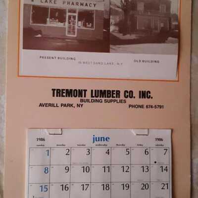 Tremont Calendar 1986: Tremont Calendar 1986 - Lake Pharmacy