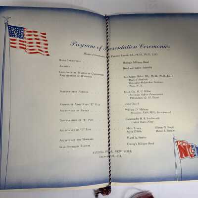 Faith Mills Army-Navy Production Award for Excellence - Program Pages 4 and 5: Faith Mills Army-Navy Production Award for Excellence - Program Pages 4 and 5