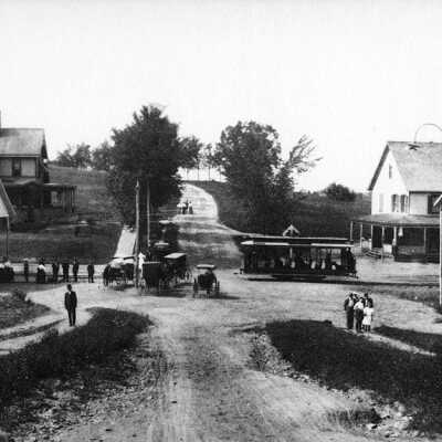 Historic Photo of Original Tremont Lumber Location: Photo from Gino's Trolley Page http://gino.cdfw.net/_trolleypage/TNE/tne2.html