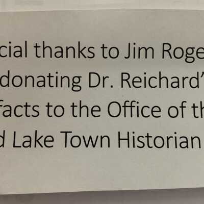 Elmer E. Reichard, M.D., Jim Rogers Contributions Note: Elmer E. Reichard, M.D., Jim Rogers Contributions Note
