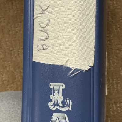 Spine of the Buck Letter Binder