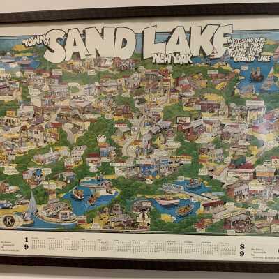 Town of Sand Lake, NY, 1989 Advertising and Promotional Poster: Town of Sand Lake, NY, 1989 Advertising and Promotional Poster