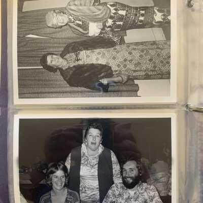 PB1 Page 12 - SLHS Charter Celebration Dinner: Top - Madolyn Carpenter and Frances Sandles.  Bottom - Nancy and Doug Kelly and Bernadette Bresnahan.  Doug Kelly is a former Supervisor of the Town of Sand Lake and current (as of 2021) Averill Park School Board member.