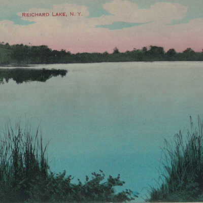 Reichard Lake, NY - 1: Reichard Lake, NY, postcard.  1