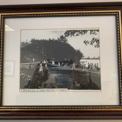 Crystal Lake Beach 1900's Photo: Crystal Lake Beach 1900's Photo