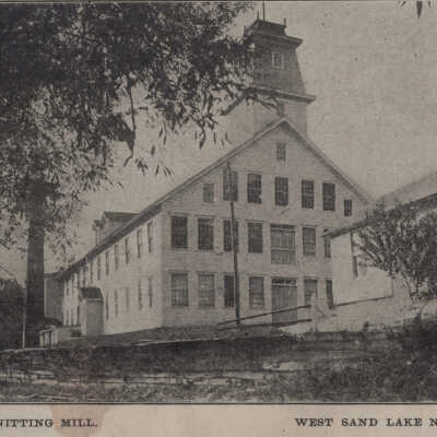 Knitting Mill, West Sand Lake, NY: Knitting Mill, West Sand Lake, NY, postcard.