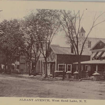 Albany Avenue, West Sand Lake, NY - 2: Albany Avenue, West Sand Lake, NY, postcard - 2