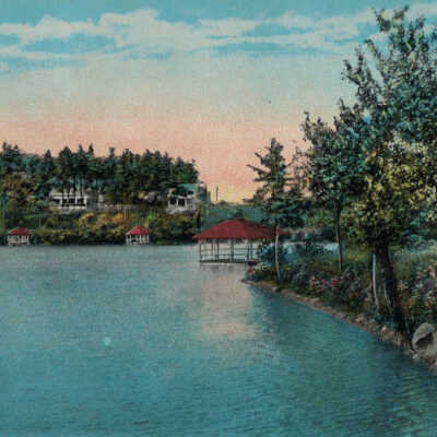 Crystal Lake, Averill Park, NY: Crystal Lake, Averill Park, NY, postcard.  View from Crystal Lake Road.