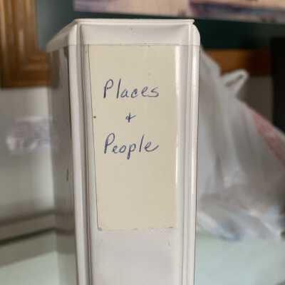 SLHS Places and People Binder - Spine View