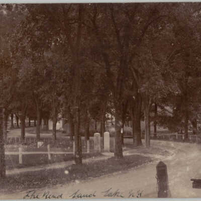 The Bend, Sand Lake, NY: The Bend, Sand Lake, NY, postcard.