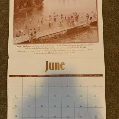 SLHS 2009 Calendar June - Crystal Lake Beach