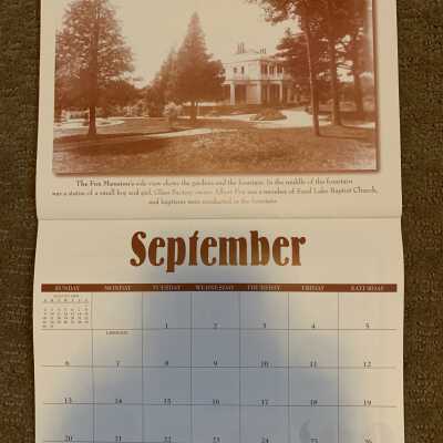 SLHS 2009 Calendar September - Fox Mansion