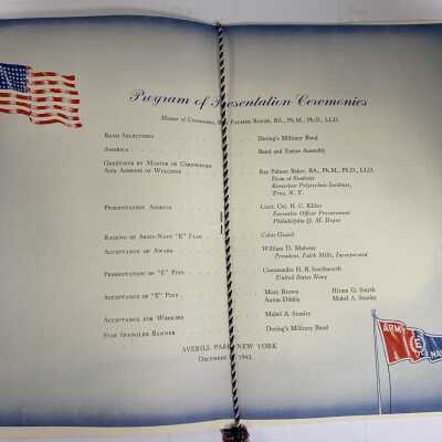Faith Mills Army-Navy Production Award for Excellence - Program Pages 6 and 7: Faith Mills Army-Navy Production Award for Excellence - Program Pages 6 and 7