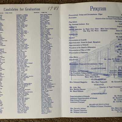 APHS Commencement Program 1981 - Inside Pages