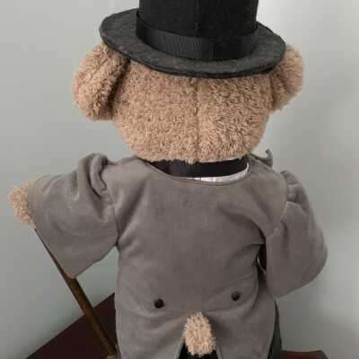 Inaugural Teddy - Back - See the SLHS Auction Poster: Won by and in the personal collection of Mike and Nancy Perry of Averill Park, NY.  