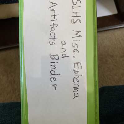 Photo of the Binder Spine for Reference Purposes