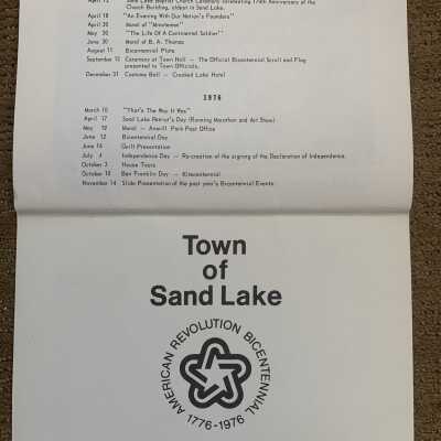 SLHS US Bicentennial Calendar Summary Page: SLHS US Bicentennial Calendar Summary Page