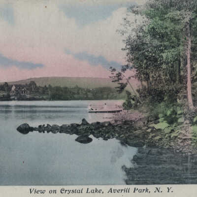 View on Crystal Lake, Averill Park, NY: View on Crystal Lake, Averill Park, NY, postcard. 