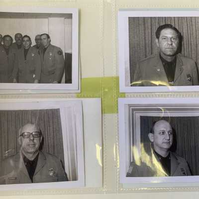 Officer Photos 1: Upper left - Group photo, Upper Right - Don Tiedman
Lower Left - Art Miller, Lower Right - John VanWornier