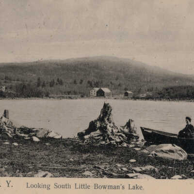 Taborton, NY, Looking South Little Bowman's Lake: Taborton, NY, Looking South Little Bowman's Lake, postcard.