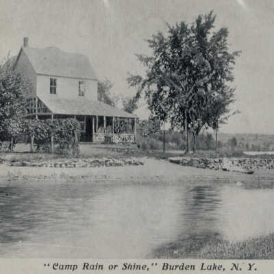 Camp Rain or Shine, Burden Lake, NY: Camp Rain or Shine, Burden Lake, NY, postcard.