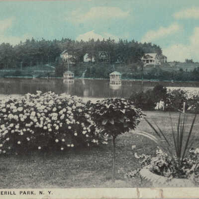 Crystal Lake, Averill Park, NY #2: Crystal Lake, Averill Park, NY, postcard.  Specimen 2 of 2. View from Crystal Lake Road.