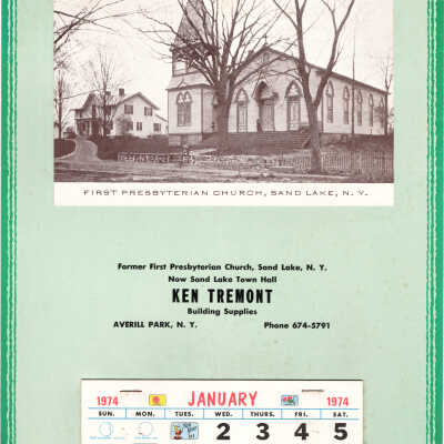 Tremont Calendar 1974: Tremont Calendar 1974 - First Presbyterian Church