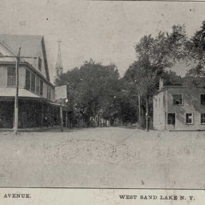 Albany Avenue, West Sand Lake, NY, postcard - 3: Albany Avenue, West Sand Lake, NY, postcard - 3