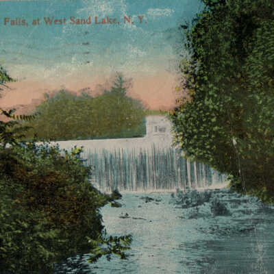 Uline Falls, at West Sand Lake, NY: Uline Falls, at West Sand Lake, NY, postcard.