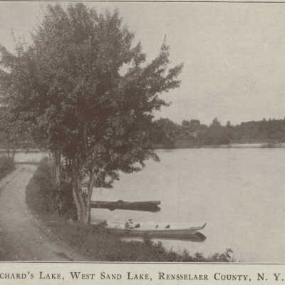 Reichard's Lake, West Sand Lake, Rensselaer County, NY: Reichard's Lake, West Sand Lake, Rensselaer County, NY, postcard.