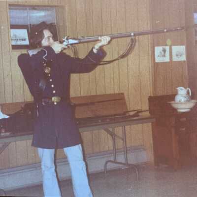 Robert Shuey, 1976: Taken while participating in TOSL and SLHS US Bicentennial commemorations.  He obviously received several promotions within the reenactor ranks between 1976 and 2019 :-)