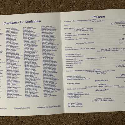 APHS Commencement Program 1984 - Inside Pages
