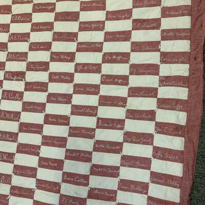 Town of Sand Lake Founding Families and Mothers and Fathers Quilt - Upper Right Corner: Town of Sand Lake Founding Families and Mothers and Fathers Quilt - Upper Right Corner