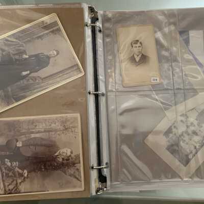 PPB Pages 73 and 74: Numbered, but no annotations provided, historic photographs.   Please let SLHS know if you can help curate them.