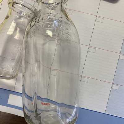 Butler Dairy Farm Milk Bottle View 2: Butler Dairy Farm Milk Bottle View 2.  Approximate location of the current Butler Park in the Town of Sand Lake.