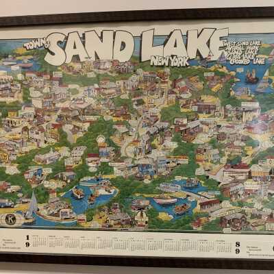 Town of Sand Lake 1989 Advertising and Promotional Poster