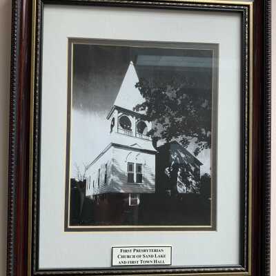First Presbyterian Church and First Town Hall Photo: First Presbyterian Church and First Town Hall Photo, Town of Sand Lake, NY.