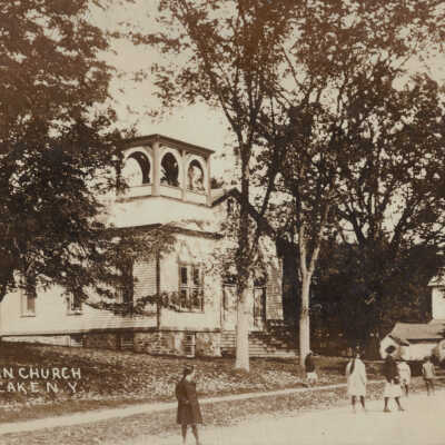 First Presbyterian Church, Sand Lake, NY: First Presbyterian Church, Sand Lake, NY, postcard. 