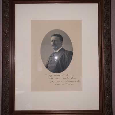Theodore Roosevelt Original Autographed Photo - Picture B: Currently located in the Town Supervisor's Office.  Origin Unknown.