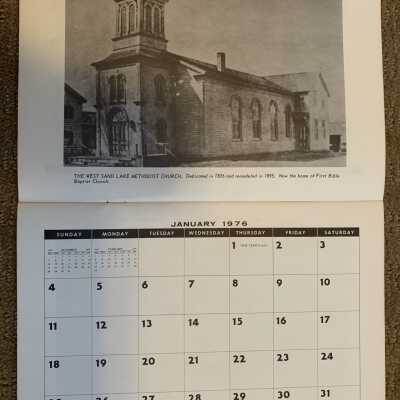 SLHS 1975-76 Calendar January 1976 - West Sand Lake Methodist Church