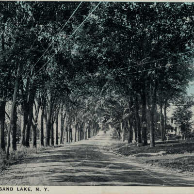 Elm Avenue, West Sand Lake, NY: Elm Avenue, West Sand Lake, NY, postcard.