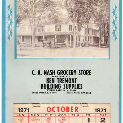Tremont Calendar 1971: Tremont Calendar 1971 - Nash Grocery Store