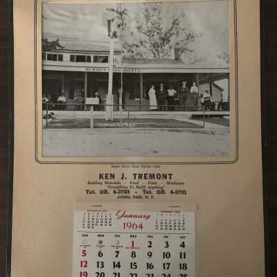 Tremont Calendar 1964: Tremont Calendar 1964 - Maple Grove Hotel