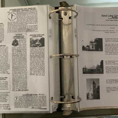 NAB Pages 77 and 78: Left side - Tour of Historic Sand Lake Churches PPAs.  Right side - Tour of Historic Sand Lake Churches tour guide.