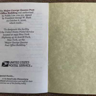 Averill Park Post Office Dedication Program Page 4: Averill Park Post Office Dedication Program Page 4