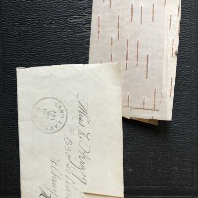 Envelope addressed to Miss L. Herzog