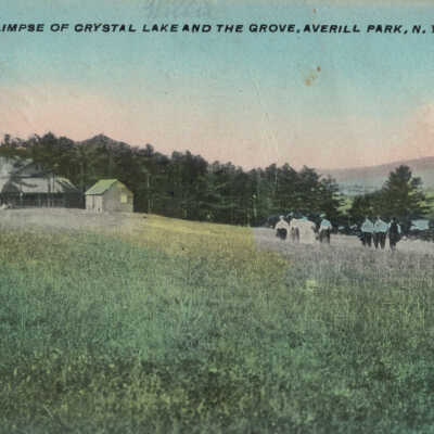 A Glimpse of Crystal Lake and The Grove, Averill Park, NY #2: A Glimpse of Crystal Lake and The Grove, Averill Park, NY, postcard.  Specimen 2 of 2.