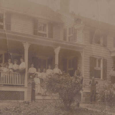 Unidentified Home, Sand Lake, NY: Unidentified Home, Sand Lake, NY, postcard.
