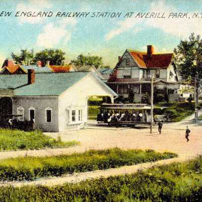 Historic Photo of Original Tremont Lumber Location: Photo from Gino's Trolley Page http://gino.cdfw.net/_trolleypage/TNE/tne2.html