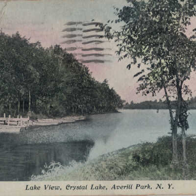 Lake View, Crystal Lake, Averill Park, NY: Lake View, Crystal Lake, Averill Park, NY, postcard. 